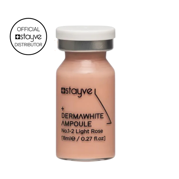 Stayve Dermawhite BB Glow Ampoule in shade light rose – tinted microneedling serum – Ilunah Aesthetics UK supplier