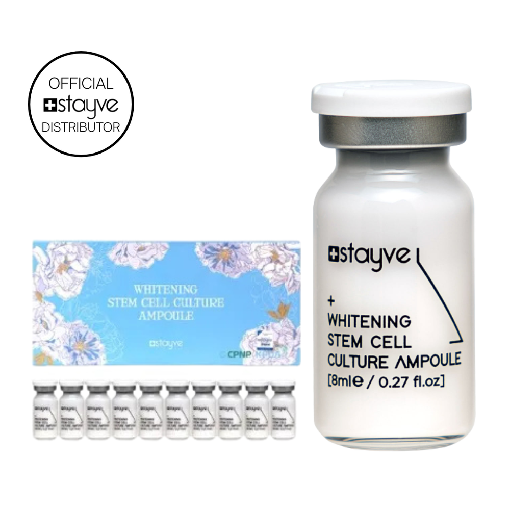 Stayve Whitening Stem Cell Culture Ampoule – brightening microneedling serum – Ilunah Aesthetics UK stockist