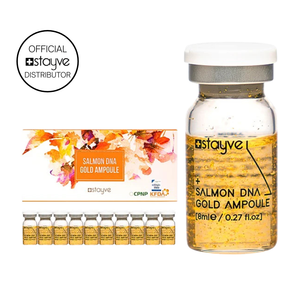 Stayve Salmon DNA Gold Ampoule – PDRN microneedling booster – Ilunah Aesthetics UK supplier